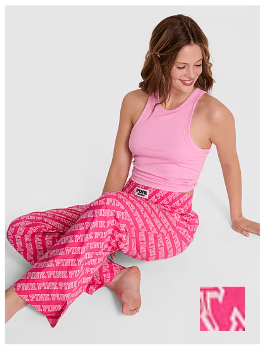 VS PINK Boyfriend Boxer Pajama Pants